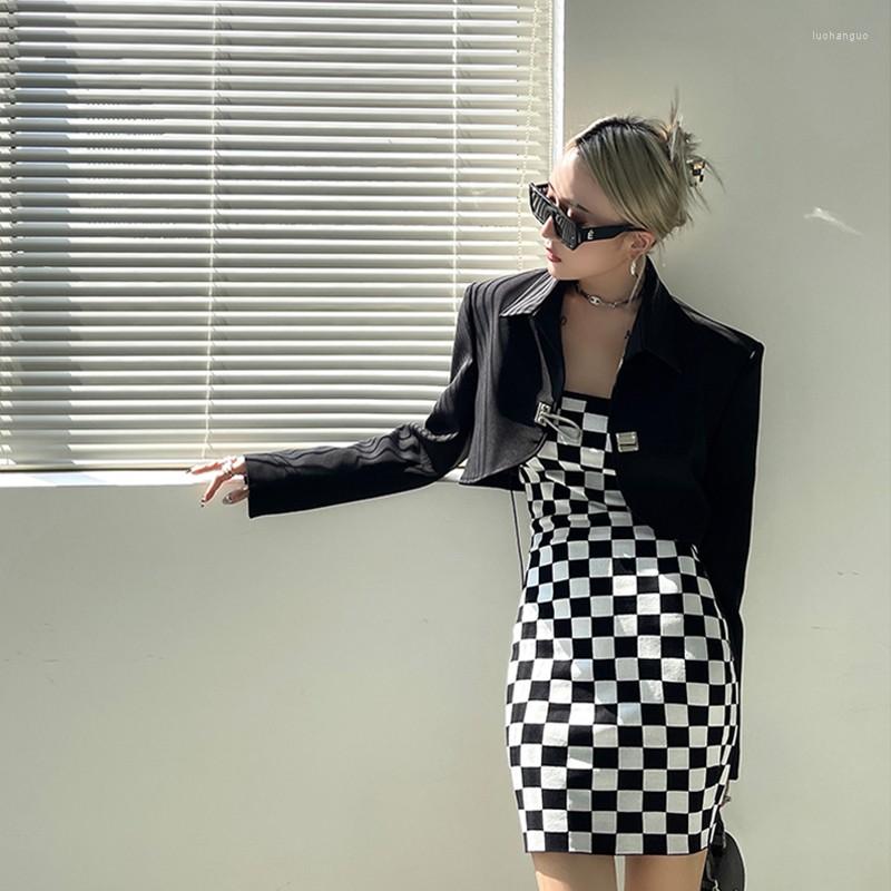 Women's Jackets Streetwear Autumn Office Ladies Short Coat Kpop Buckle Cropped Jacket Japanese Women Punk Gothic Korean Fashion Balck, Black
Women's Jackets Streetwear Autumn Office Ladies Short Coat Kpop Buckle Cropped Jacket Japanese Women Punk Gothic Korean Fashion Balck, Black