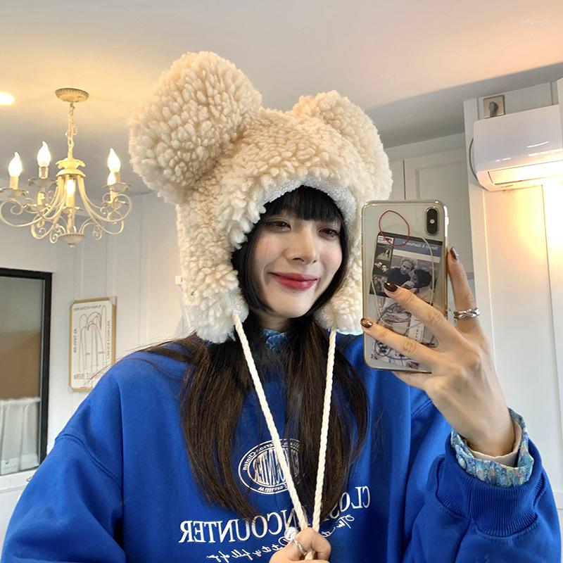 Berets Winter Warm Bear Ears Ear Protection Lei Feng Hat Children's Lambswool Cute Big Plush Tide
Berets Winter Warm Bear Ears Ear Protection Lei Feng Hat Children's Lambswool Cute Big Plush Tide