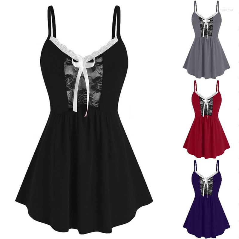 Women' Tanks Lace Tank Top Women Sleeveless V-neck Patchwork Cami Tops Summer Casual Multi-colored Fashion Ladies Shirt, Gr
Women' Tanks Lace Tank Top Women Sleeveless V-neck Patchwork Cami Tops Summer Casual Multi-colored Fashion Ladies Shirt, Gr