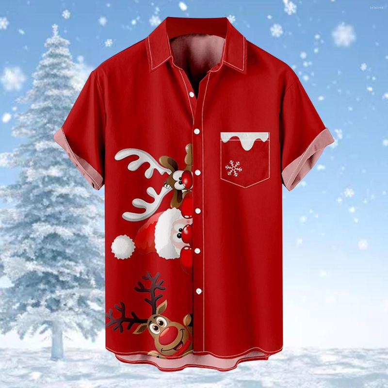 Men's Casual Shirts Mens Christmas Santa Gift 3D Digital Printing Button Lapel Short Sleeve Shirt T Top Blouse Oversized Holiday
Men's Casual Shirts Mens Christmas Santa Gift 3D Digital Printing Button Lapel Short Sleeve Shirt T Top Blouse Oversized Holiday