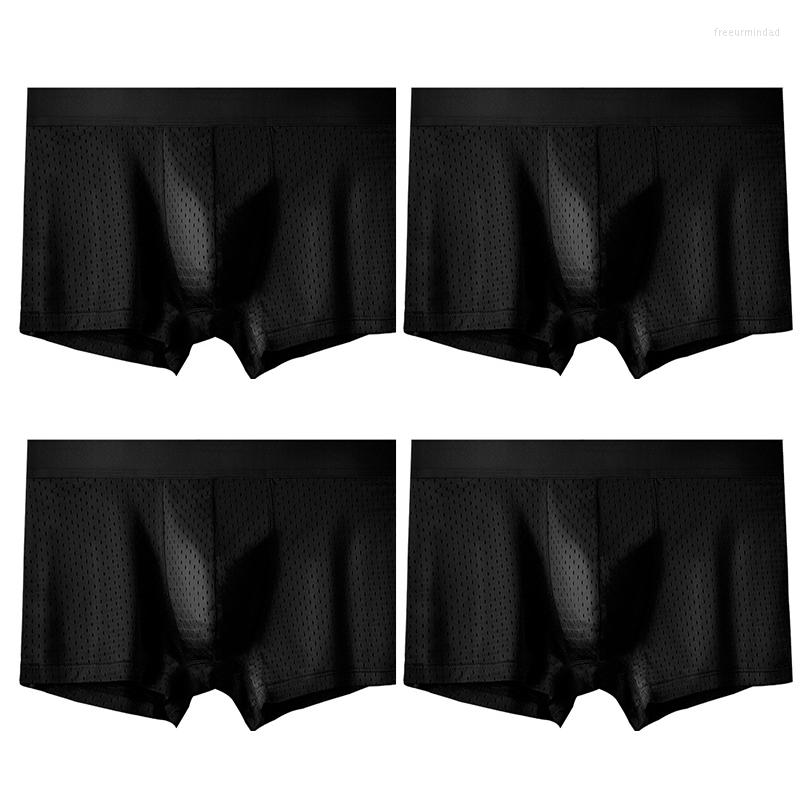 Underpants 4 Pcs/Lot Man Breathable Mesh Undies Soft Comfortable Men Panties Ice Silk Briefs Antibacterial Men's Underwear, 4 colors
Underpants 4 Pcs/Lot Man Breathable Mesh Undies Soft Comfortable Men Panties Ice Silk Briefs Antibacterial Men's Underwear, 4 colors
