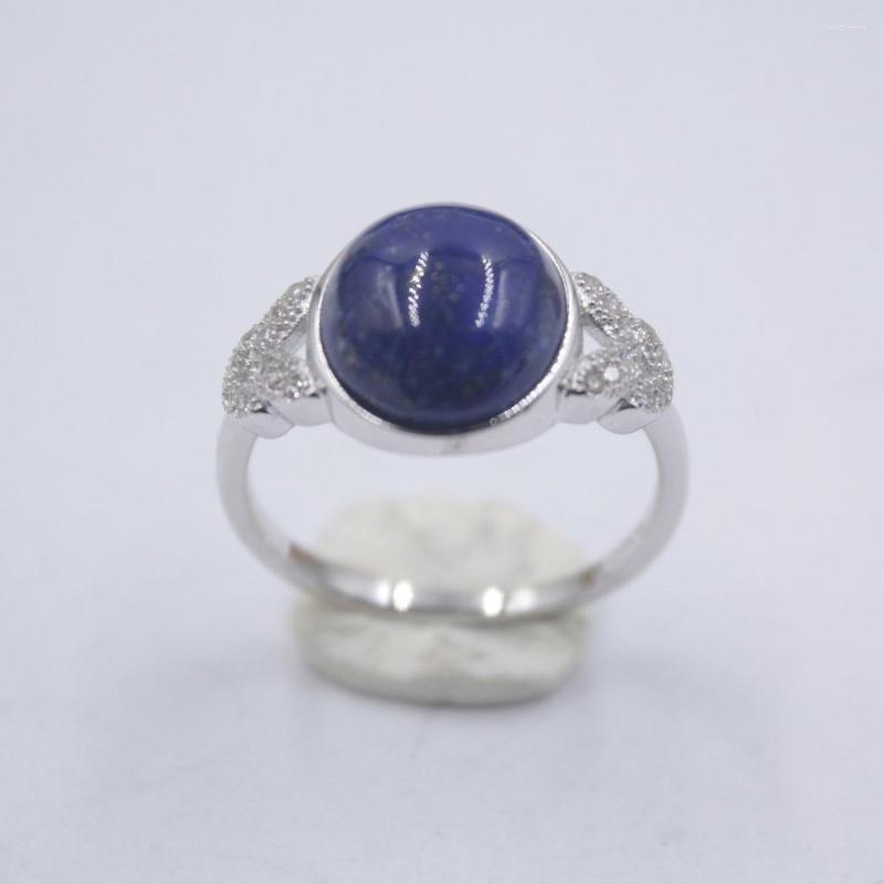 Cluster Rings Solid 925 Sterling Silver Ring The Widest 13mm Round Lapis Lazuli For Woman
Cluster Rings Solid 925 Sterling Silver Ring The Widest 13mm Round Lapis Lazuli For Woman