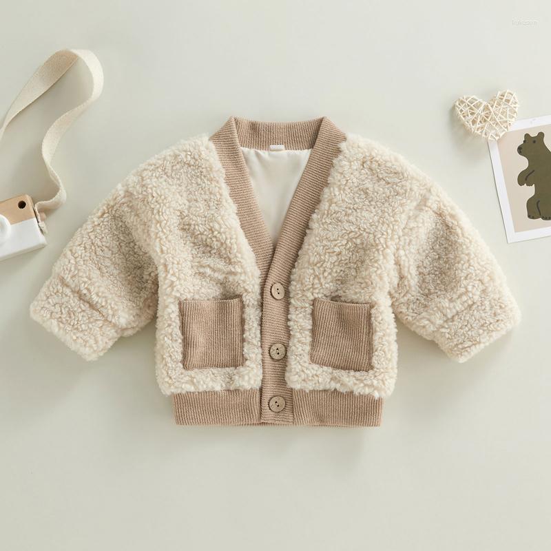 Jackets FOCUSNORM 0-24M Baby Girls Boys Winter Wool Coats Long Sleeve Single Breasted V Neck Color Patchwork Warm Jacket With Pockets, Picture shown
Jackets FOCUSNORM 0-24M Baby Girls Boys Winter Wool Coats Long Sleeve Single Breasted V Neck Color Patchwork Warm Jacket With Pockets, Picture shown