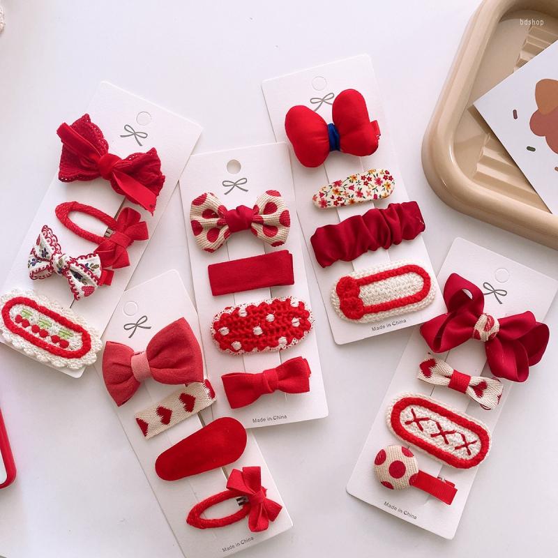 Hair Accessories 4 PCS Set Red Color Fabric Bow Cute Princess Hairpins Children Girls Kid Clips Barrettes Headwear, A2
Hair Accessories 4 PCS Set Red Color Fabric Bow Cute Princess Hairpins Children Girls Kid Clips Barrettes Headwear, A2