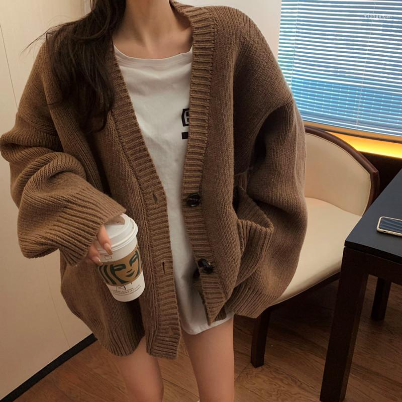 Women's Knits Sweaters Women Knitting Cardigans Casual Spring 2023 V-Neck Long Sleeve Daily Solid Mujer Clothes Single Breasted Brown
Women's Knits Sweaters Women Knitting Cardigans Casual Spring 2023 V-Neck Long Sleeve Daily Solid Mujer Clothes Single Breasted Brown