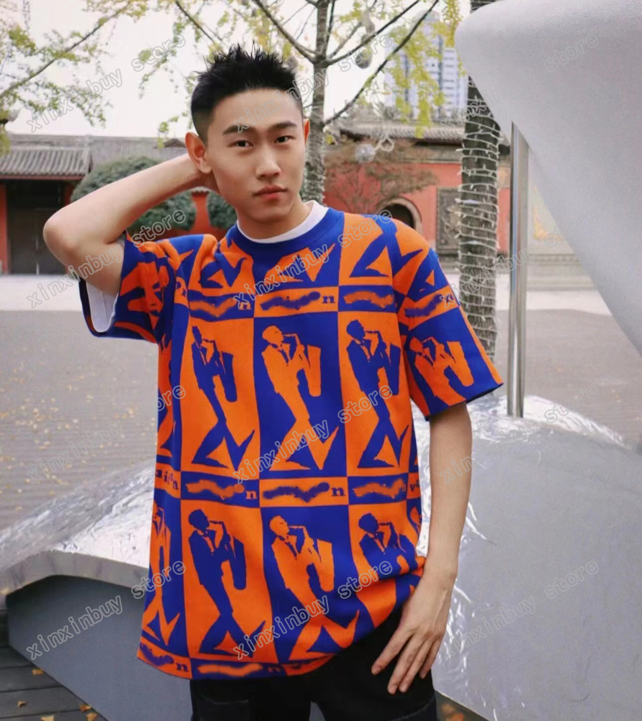 xinxinbuy Men designer Tee t shirt Knitted Paris letters musicians jacquard short sleeve cotton women white black orange XS-L, 01
xinxinbuy Men designer Tee t shirt Knitted Paris letters musicians jacquard short sleeve cotton women white black orange XS-L, 01