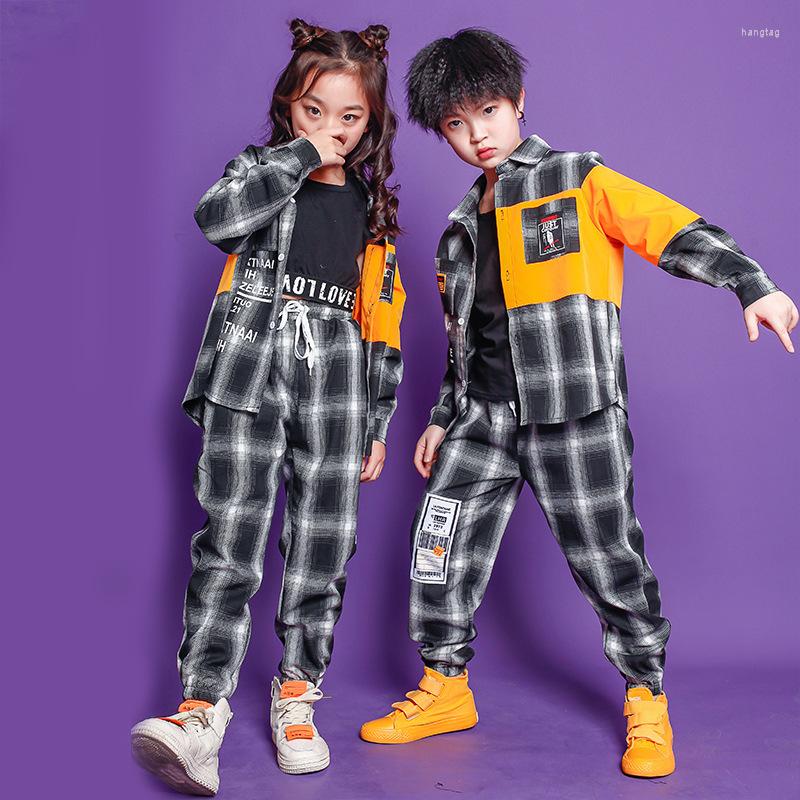 Stage Wear Kids Festival Hip Hop Outfits Plaid Casual Pants Dancing Clothing For Girl Boys Carnival Jazz Dance Costume Clothes, Girls vest 
Stage Wear Kids Festival Hip Hop Outfits Plaid Casual Pants Dancing Clothing For Girl Boys Carnival Jazz Dance Costume Clothes, Girls vest