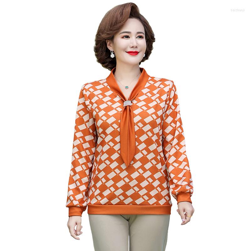 Women's Blouses Spring Autumn Plaid Tops Women Fashion Tie Pullover Shirts Female Middle-Aged Mother Long Sleeve Loose Clothing, Green
Women's Blouses Spring Autumn Plaid Tops Women Fashion Tie Pullover Shirts Female Middle-Aged Mother Long Sleeve Loose Clothing, Green