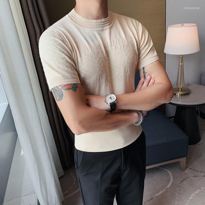 Men's T Shirts British Slim Round Neck Leisure Trend Social Club Outfits Knitted Pullover T-shirt 2023 Summer Men Short Sleeve Solid, Black
Men's T Shirts British Slim Round Neck Leisure Trend Social Club Outfits Knitted Pullover T-shirt 2023 Summer Men Short Sleeve Solid, Black