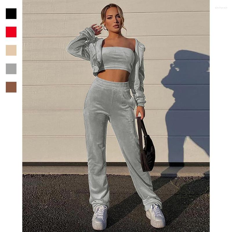 Gym Clothing Ranberone Women' Sports Three-piece Set Trendy Zipper Casual Hooded Tracksuit Solid Color Comfortable Fitness Female, Red
Gym Clothing Ranberone Women' Sports Three-piece Set Trendy Zipper Casual Hooded Tracksuit Solid Color Comfortable Fitness Female, Red