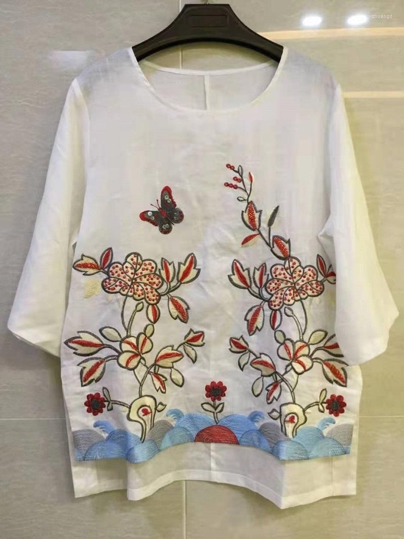 Women' Blouses Blusas Feminino 2023 Autumn Fashion Style Women Floral Embroidery Beading Deco Long Sleeve Casual Loose White Tops Shirt, Picture shown
Women' Blouses Blusas Feminino 2023 Autumn Fashion Style Women Floral Embroidery Beading Deco Long Sleeve Casual Loose White Tops Shirt, Picture shown