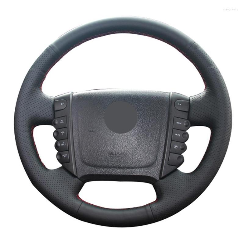 Steering Wheel Covers Hand-stitched Black Genuine Leather Car Cover For Ssangyong Rexton W Rodius
Steering Wheel Covers Hand-stitched Black Genuine Leather Car Cover For Ssangyong Rexton W Rodius