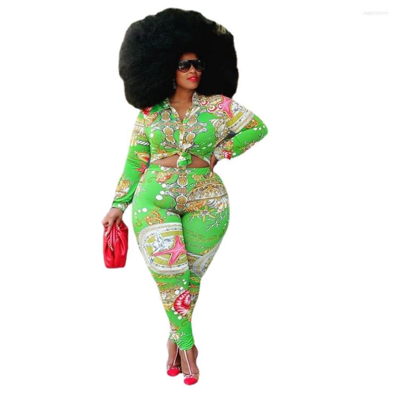 Tracksuits Collect Waist Printing Plus Size Suit Women Fashion Sexy Slim Set Casual Green Two Piece Outfit Matching Clothing
Tracksuits Collect Waist Printing Plus Size Suit Women Fashion Sexy Slim Set Casual Green Two Piece Outfit Matching Clothing