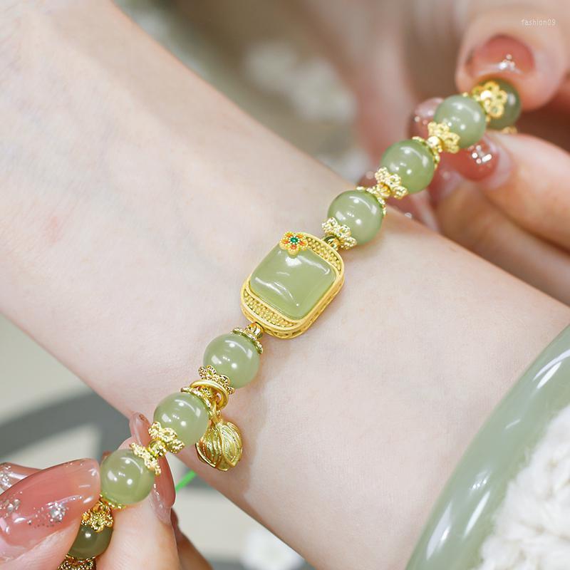 Link Bracelets Natural Hetian Jade Bracelet High Sense Elegant Temperament Jewelry For Female Party Wedding Gift
Link Bracelets Natural Hetian Jade Bracelet High Sense Elegant Temperament Jewelry For Female Party Wedding Gift