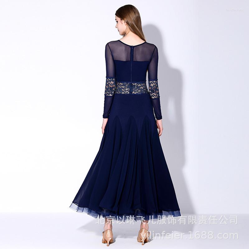 Stage Wear Design Fashion Retro Elegant Women Adult Performance Competition Dress Dance Costume Vestidos Danza Mujer, Navy
Stage Wear Design Fashion Retro Elegant Women Adult Performance Competition Dress Dance Costume Vestidos Danza Mujer, Navy