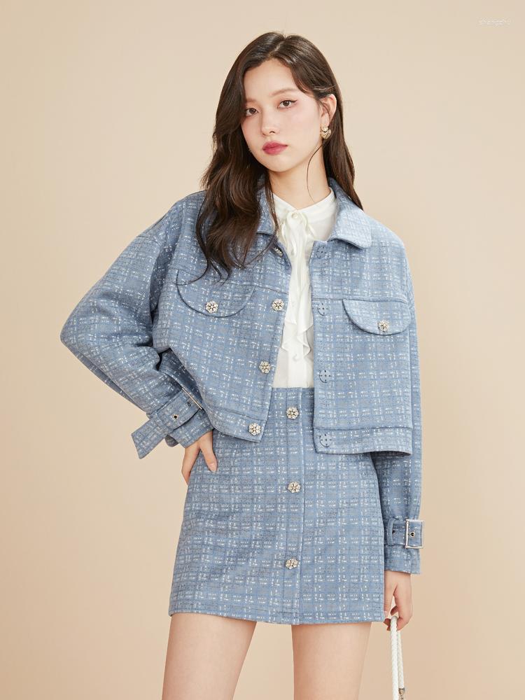 Work Dresses ONE-T European Style Autumn Winter 2 Piece Set Women Short Jacket Coat & Skirt Girls Two Outfits Loose Fit Dress Suits, Blue
Work Dresses ONE-T European Style Autumn Winter 2 Piece Set Women Short Jacket Coat & Skirt Girls Two Outfits Loose Fit Dress Suits, Blue