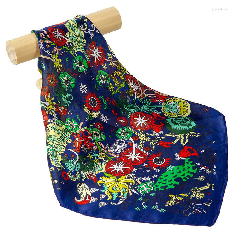 Scarves Natural Silk Scarf Women Bandana Female Hair For Headband Women's Square Neck Face Mask Flower
Scarves Natural Silk Scarf Women Bandana Female Hair For Headband Women's Square Neck Face Mask Flower