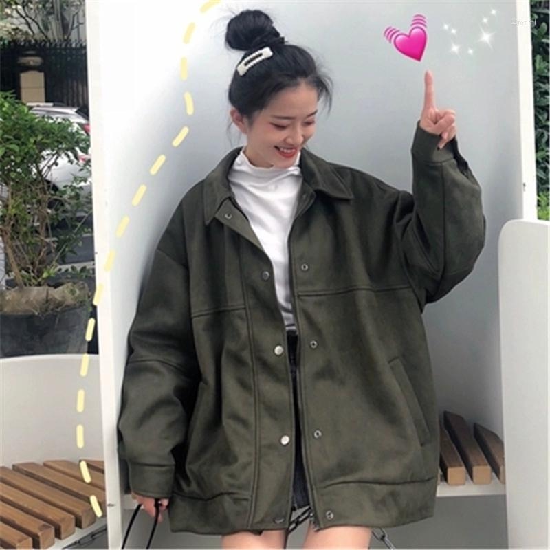 Women's Jackets Over Size Women's Coat Spring Autumn Loose Female Casual Single Button Women Quality Ladies Tops T59, Brown
Women's Jackets Over Size Women's Coat Spring Autumn Loose Female Casual Single Button Women Quality Ladies Tops T59, Brown