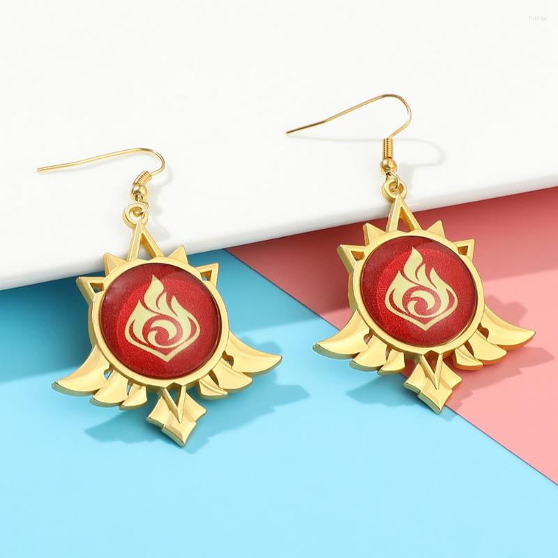 Dangle Earrings Chinese Game Genshin Impact Accessories Fire Water Pendant Alloy Eardrop For Men Women Cosplay
Dangle Earrings Chinese Game Genshin Impact Accessories Fire Water Pendant Alloy Eardrop For Men Women Cosplay