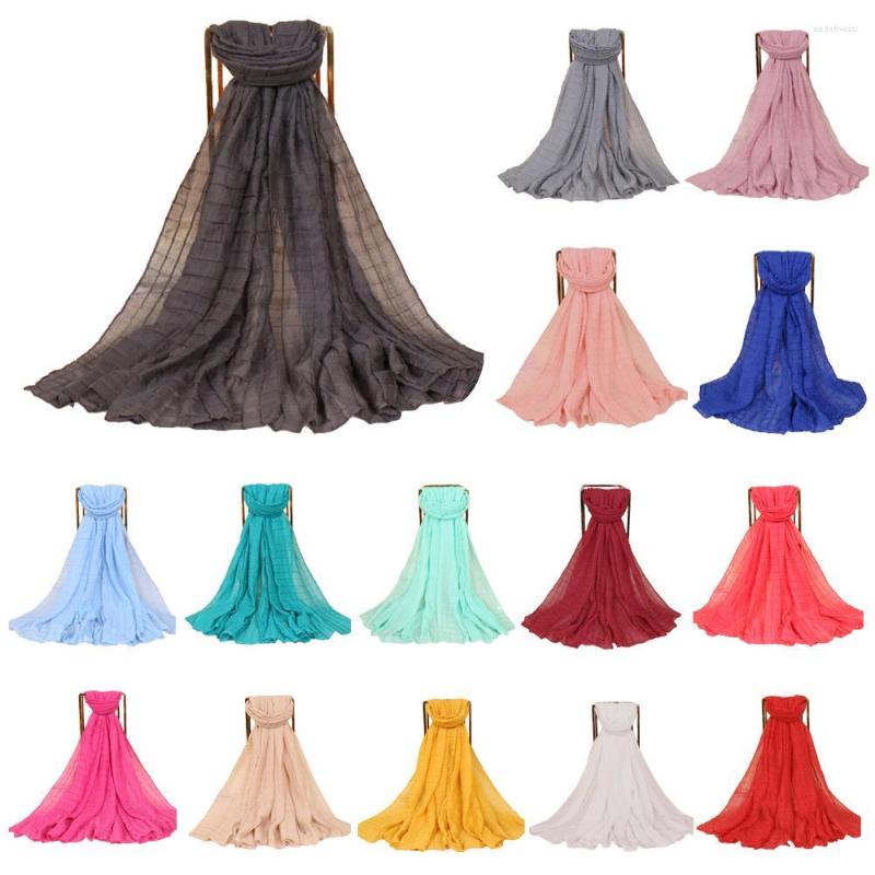 Scarves 180 85cm Women Muslim Hijab Long Scarf Cotton Linen Pleated India Islamic Turkish Turban Wrap Plaid Tartan Headscarf Shawl
Scarves 180 85cm Women Muslim Hijab Long Scarf Cotton Linen Pleated India Islamic Turkish Turban Wrap Plaid Tartan Headscarf Shawl