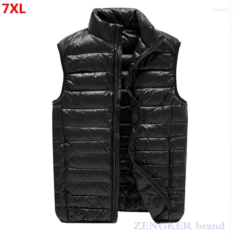 Men's Down Winter Thin Plus Size Fashion Casual Lightweight Vest Warm Black 7XL 6XL Men Vests
Men's Down Winter Thin Plus Size Fashion Casual Lightweight Vest Warm Black 7XL 6XL Men Vests