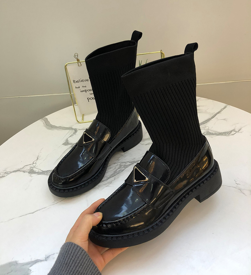 designer boots women black leather fashion shoes classic inverted triangle womens martin high ankle sock boot with warm cotton autumn winter pocket shoe P7-3, Black-4
designer boots women black leather fashion shoes classic inverted triangle womens martin high ankle sock boot with warm cotton autumn winter pocket shoe P7-3, Black-4