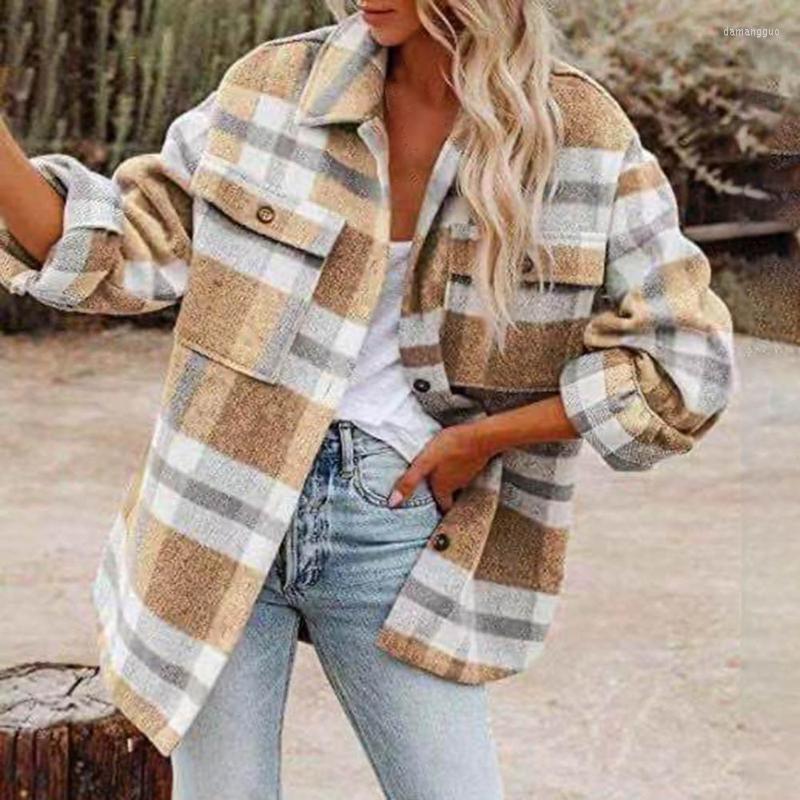 Women's Jackets Women's Women Coat Plaid Print Single Breasted Autumn Winter Turndown Collar Pockets Jacket For Office, Grey
Women's Jackets Women's Women Coat Plaid Print Single Breasted Autumn Winter Turndown Collar Pockets Jacket For Office, Grey