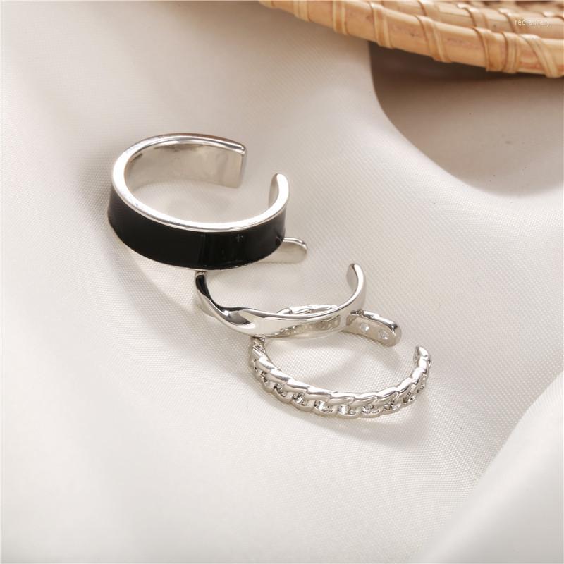 Wedding Rings Silver Color Metal Geometry Circular Punk Set Opening Index Finger Black Enamel Buckle Joint Tail Ring For Women Jewelry
Wedding Rings Silver Color Metal Geometry Circular Punk Set Opening Index Finger Black Enamel Buckle Joint Tail Ring For Women Jewelry
