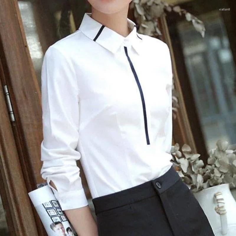 Women's Blouses White Shirt Women's Long-sleeve Tops Female Slim Professional Large Size Office Blouse Korean Lady Fashion Bottoming, Blue long sleeve
Women's Blouses White Shirt Women's Long-sleeve Tops Female Slim Professional Large Size Office Blouse Korean Lady Fashion Bottoming, Blue long sleeve