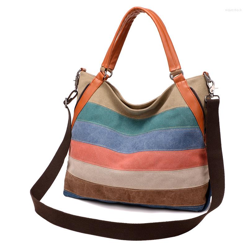 Evening Bags Women Canvas Handbags High Quality Female Colorful Stripe Messenger Fashion Tote Eco Crossbody Bag Totes Bolsas, Beige
Evening Bags Women Canvas Handbags High Quality Female Colorful Stripe Messenger Fashion Tote Eco Crossbody Bag Totes Bolsas, Beige