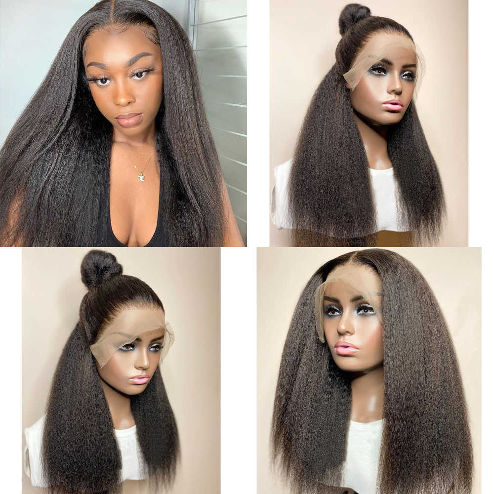 Lace Wigs Glueless Kinky Straight Curly Yaki Synthetic Front for Women Frontal Full Hair Cosplay Daily Wig Heat Resist 221216, Ombre color
Lace Wigs Glueless Kinky Straight Curly Yaki Synthetic Front for Women Frontal Full Hair Cosplay Daily Wig Heat Resist 221216, Ombre color