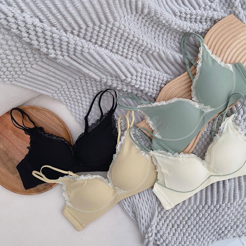 Bras Sets Simple Fashion Lace No Steel Ring Upper Thin Lower Thickness Lingerie Set Collection Breast Adjustment Type Gather Bra, Beige
Bras Sets Simple Fashion Lace No Steel Ring Upper Thin Lower Thickness Lingerie Set Collection Breast Adjustment Type Gather Bra, Beige