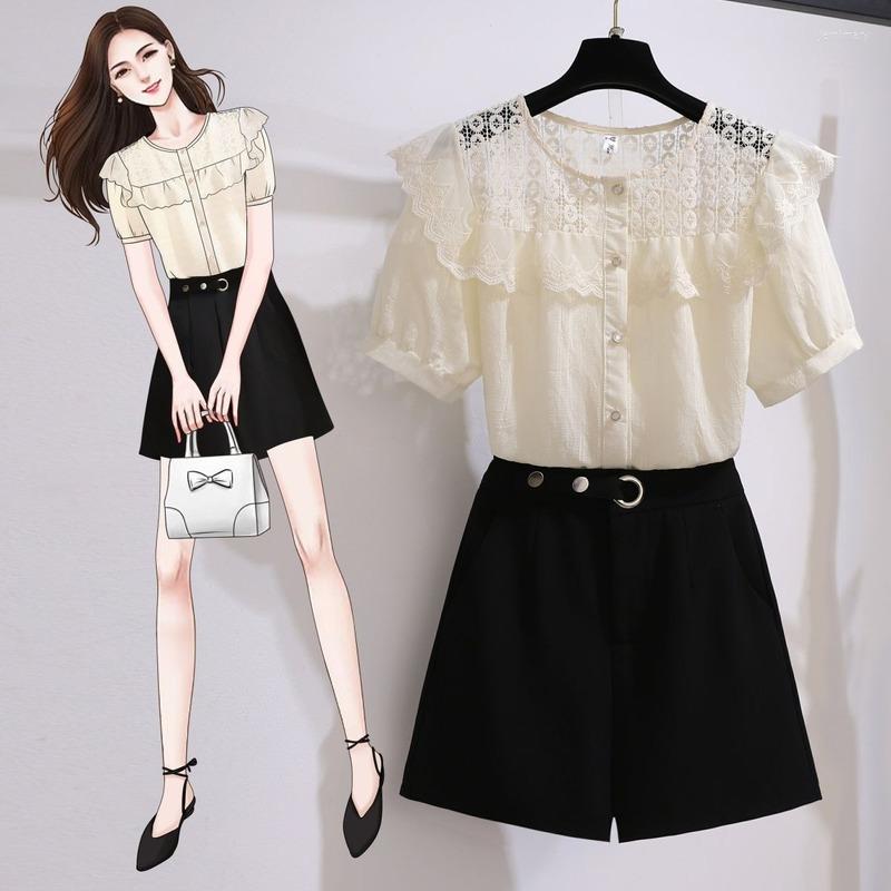 Women's Tracksuits Two Piece Set Women 2023 Cotton Shorts Sets Vintage White Lace Shirt High Waist Loose Short Pants Mujer 4XL E44, Xing
Women's Tracksuits Two Piece Set Women 2023 Cotton Shorts Sets Vintage White Lace Shirt High Waist Loose Short Pants Mujer 4XL E44, Xing