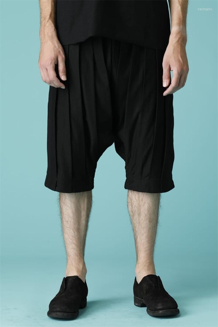 Men' Shorts Summer Men' Pants 5-Point Trouser Belt Pleated Thin Style Comfortable Elastic Waist Personalized Fashion, Black
Men' Shorts Summer Men' Pants 5-Point Trouser Belt Pleated Thin Style Comfortable Elastic Waist Personalized Fashion, Black
