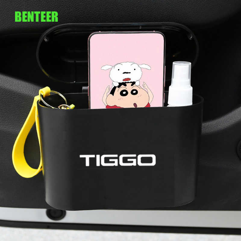 Plastic Car Storage Box Trash Can For CHERY TIGGO 2 3 4 7 8 PRO PLUS ARRIZO 5 Auto Accessories