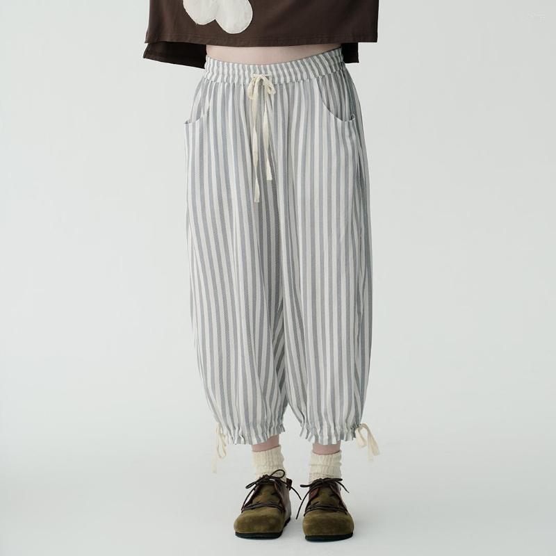 Women' Pants Imakokoni Original Striped Loose Nine-point Bloomers Cotton And Linen Wild Wide Leg Female Summer 213312, Gray
Women' Pants Imakokoni Original Striped Loose Nine-point Bloomers Cotton And Linen Wild Wide Leg Female Summer 213312, Gray