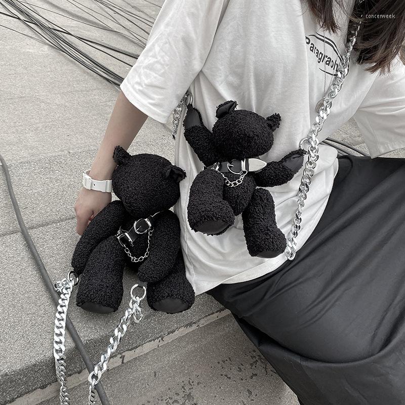 Evening Bags Japanese Women Ins Bear Crossbody Bag Girl Personality Doll Student Plush Funny Street Cool Shoulder, Small
Evening Bags Japanese Women Ins Bear Crossbody Bag Girl Personality Doll Student Plush Funny Street Cool Shoulder, Small