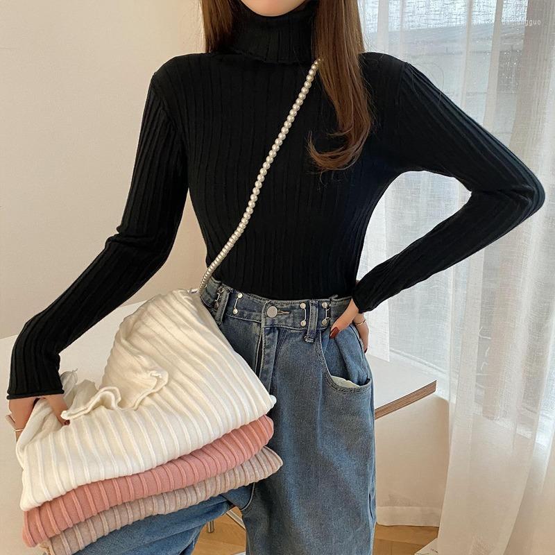 Women's Sweaters Women's Autumn Winter Black White Turtleneck Knitted Long Sleeve Pullover Soft Bottoming Shirt Femme Warm Sweater 
Women's Sweaters Women's Autumn Winter Black White Turtleneck Knitted Long Sleeve Pullover Soft Bottoming Shirt Femme Warm Sweater