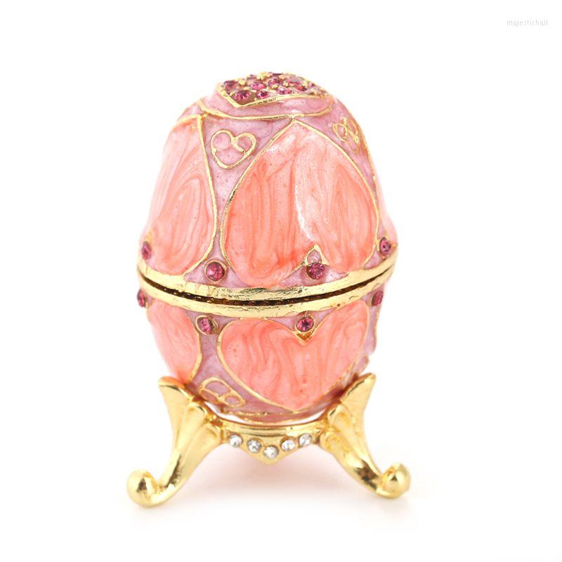 Jewelry Pouches Pink LOVE Heart Faberge-Egg Series Hand Painted Trinket Box Unique Gift For Easter Home Decor Collectible Dropship
Jewelry Pouches Pink LOVE Heart Faberge-Egg Series Hand Painted Trinket Box Unique Gift For Easter Home Decor Collectible Dropship