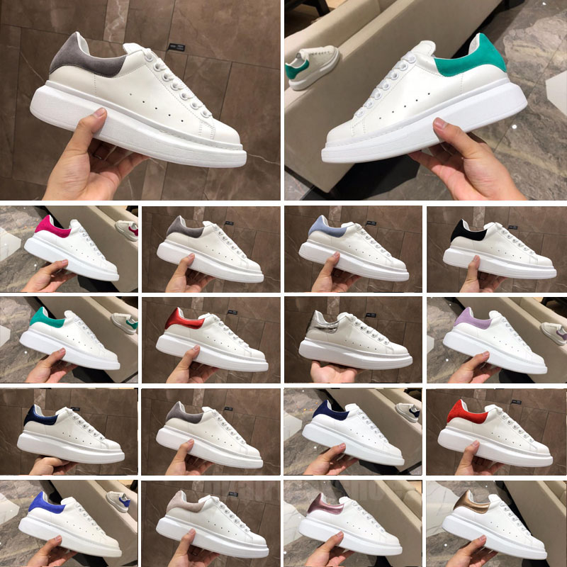Designer shoe Leather Lace Up Platform Oversized Mc Queen Sneake White Black mens womens Luxury Velvet Suede Casual Chaussures de Espadrilles, Color 19
Designer shoe Leather Lace Up Platform Oversized Mc Queen Sneake White Black mens womens Luxury Velvet Suede Casual Chaussures de Espadrilles, Color 19