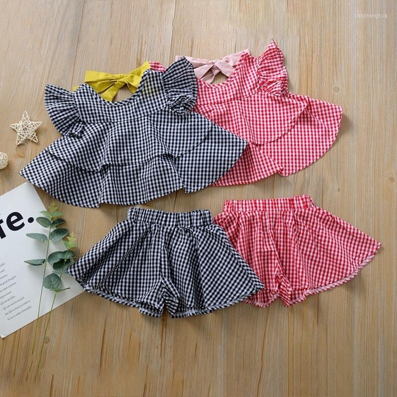 Clothing Sets 2PCS Kid Baby Girl Clothes Ruffles Plaid Short Sleeve Ruffle T-shirt Shorts Outfit Set Toddler Girls CL320, Red
Clothing Sets 2PCS Kid Baby Girl Clothes Ruffles Plaid Short Sleeve Ruffle T-shirt Shorts Outfit Set Toddler Girls CL320, Red
