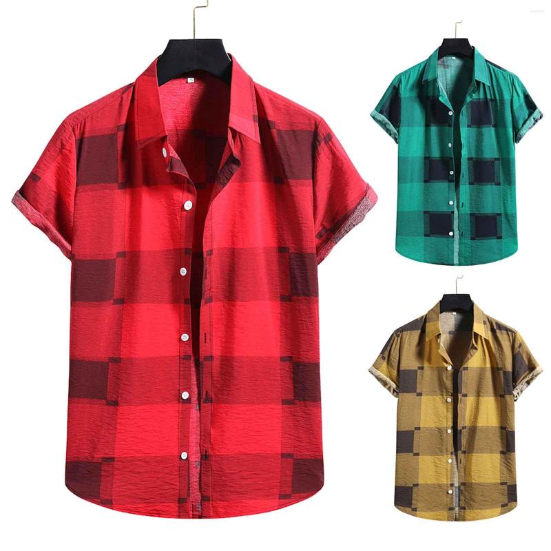 Men's Casual Shirts Flag Shirt Men's Fashion Cotton Linen Print Plaid Short Sleeve Button Blouse Top Tops For Men, Yellow
Men's Casual Shirts Flag Shirt Men's Fashion Cotton Linen Print Plaid Short Sleeve Button Blouse Top Tops For Men, Yellow