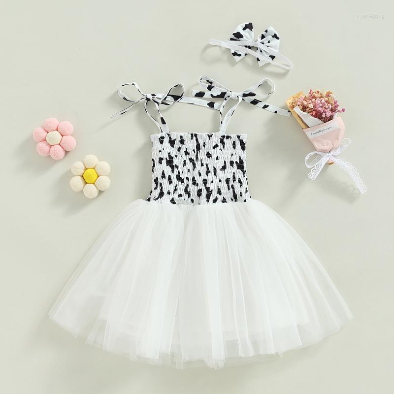 Girl Dresses Infant Baby Girls Princess Dress Cow Dots Print Sleeveless Sling Summer Layered Tulle Tutu With Bow Headband, Picture shown
Girl Dresses Infant Baby Girls Princess Dress Cow Dots Print Sleeveless Sling Summer Layered Tulle Tutu With Bow Headband, Picture shown