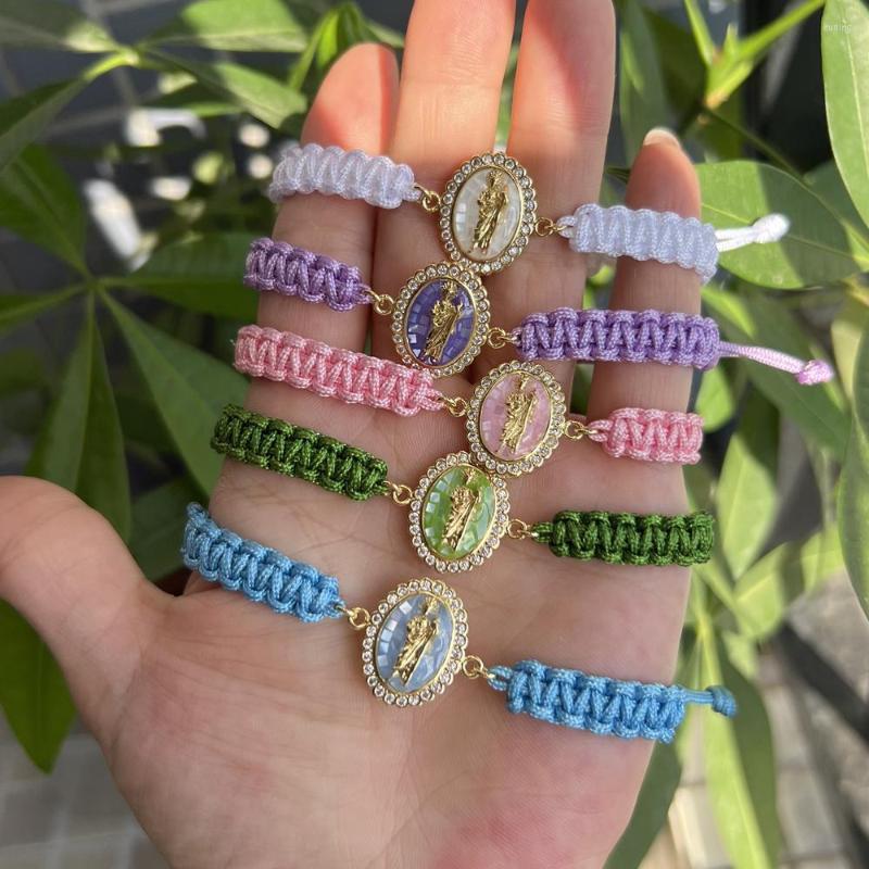 Charm Bracelets Woven Braided Rope Bracelet Metal Zircon Shell St Jude Thaddeu Jewelry For Religions Women 2023
Charm Bracelets Woven Braided Rope Bracelet Metal Zircon Shell St Jude Thaddeu Jewelry For Religions Women 2023
