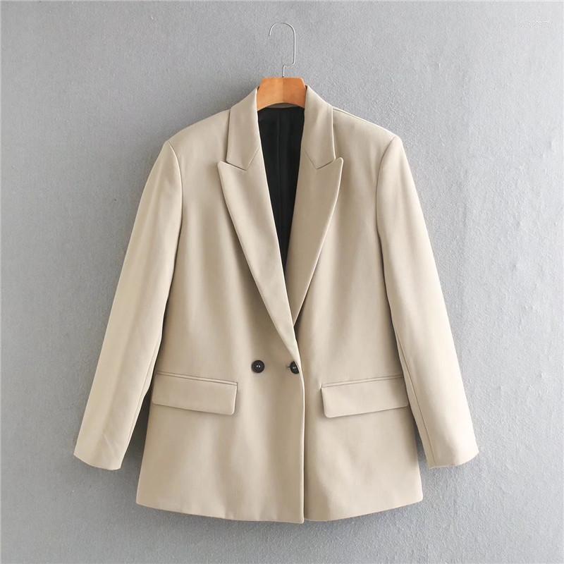Women' Suits LuckBN Women' Fashion Double Breasted Loose Suit Coat Retro Long Sleeve Pocket Outdoor, As picture 3
Women' Suits LuckBN Women' Fashion Double Breasted Loose Suit Coat Retro Long Sleeve Pocket Outdoor, As picture 3