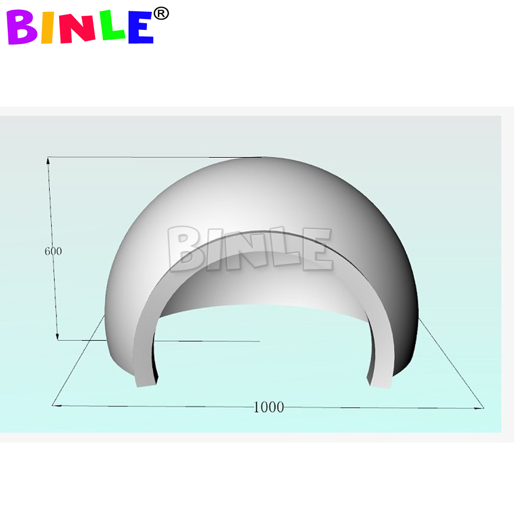 Promotional Canopy Inflatable Dome With Led Lights White Igloo Wedding Pub Stage Tent For Trade Show
