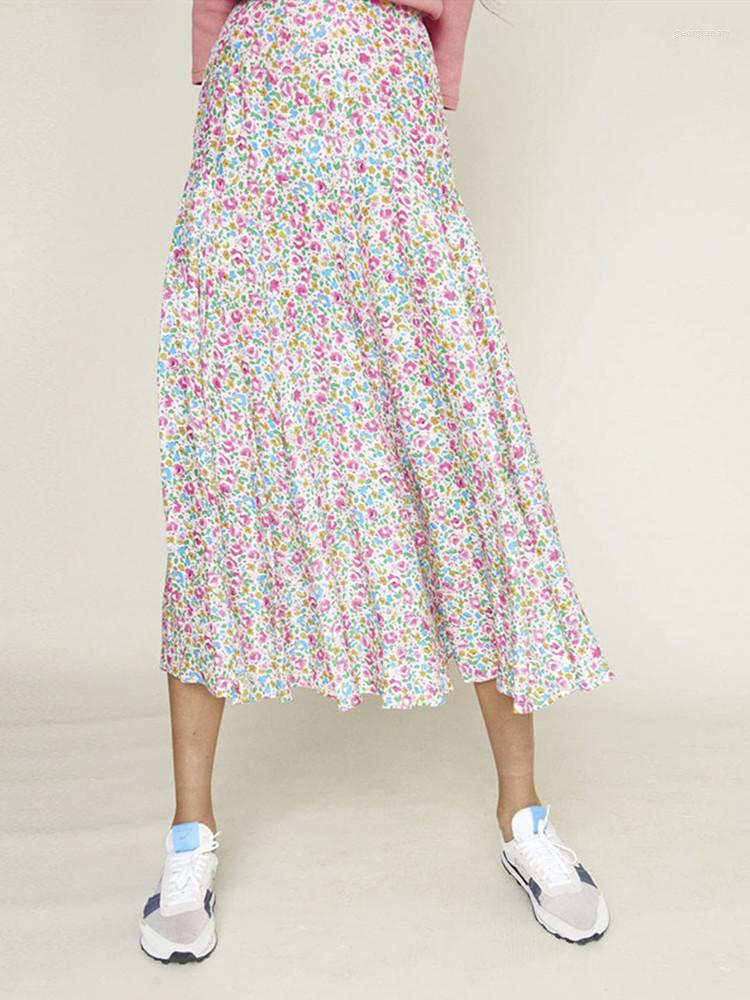 Skirts 2023 Summer Women Fashion High Waist Floral Printing All-Match Elegant Simple Midi Skirt
Skirts 2023 Summer Women Fashion High Waist Floral Printing All-Match Elegant Simple Midi Skirt