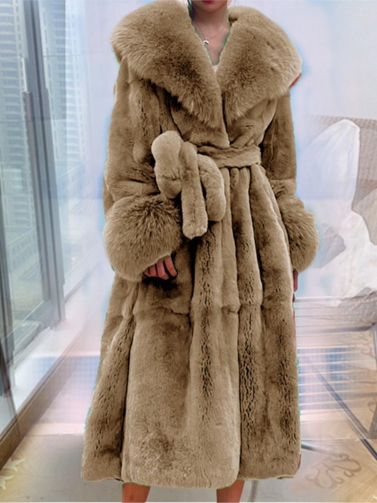 Women's Fur Women Winter Thick Warm Faux Coats Female Long Sleeve Temperament Big Collar With Belt Lady Overcoat, Pink
Women's Fur Women Winter Thick Warm Faux Coats Female Long Sleeve Temperament Big Collar With Belt Lady Overcoat, Pink