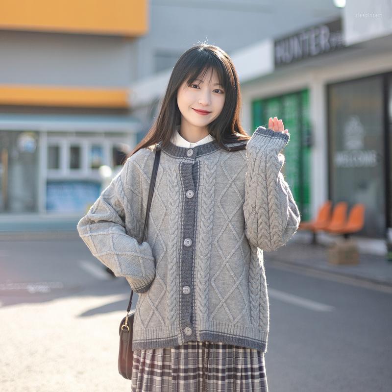 Women's Knits Chic Single Breasted Knit Women Cardigans 2023 Wnter Warm Sweater Coat Striped Patchwork Girly Sweety Soft Jumpers Top, Gray
Women's Knits Chic Single Breasted Knit Women Cardigans 2023 Wnter Warm Sweater Coat Striped Patchwork Girly Sweety Soft Jumpers Top, Gray