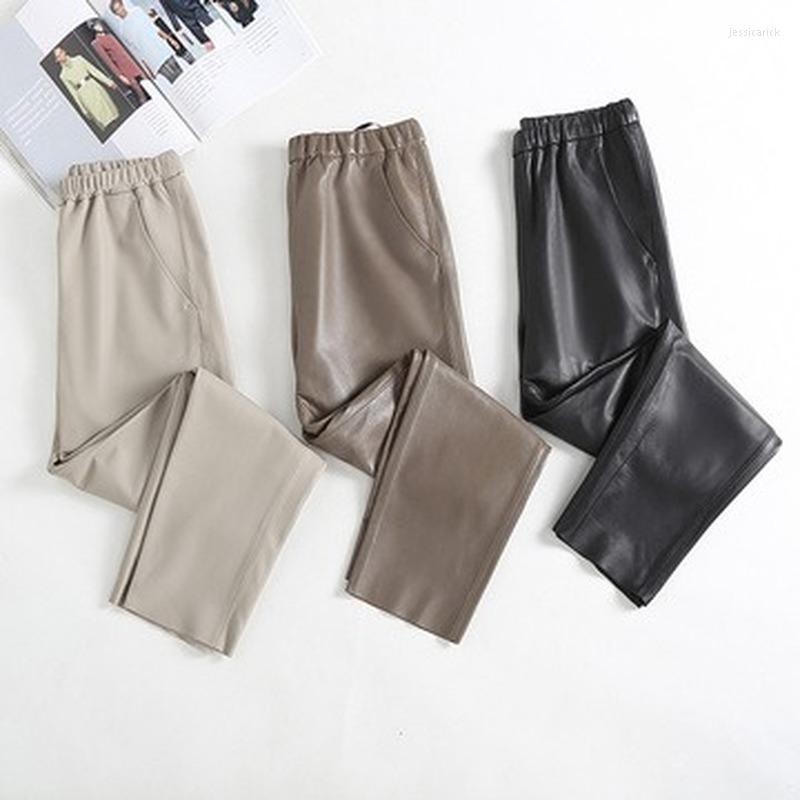 Women' Pants Genuine Leather Female Sheepskin Trousers For Women Loose Brown Spring 2023 Pantalones De Mujer Pph3958, Khaki
Women' Pants Genuine Leather Female Sheepskin Trousers For Women Loose Brown Spring 2023 Pantalones De Mujer Pph3958, Khaki
